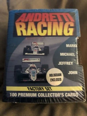 1992 Collect-A-Card ANDRETTI RACING 100 card Set with Hologram Factory Sealed - Image 1 of 3