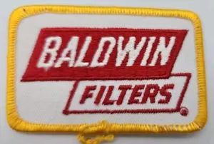 Vintage BALDWIN FILTERS Advertising Patch New Old Stock Free Shipping Automotive - Picture 1 of 11