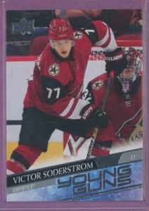2020 20-21 UD UPPER-DECK YOUNG GUNS COYOTES VICTOR SODERSTROM #221 ROOKIE - Picture 1 of 2