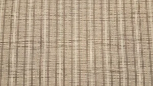 Rabatt Stoff OFFENE WEBVORHÄNGE Creme, Grau, Elfenbein & Haferflocken Streifen - Meterware - Bild 1 von 1