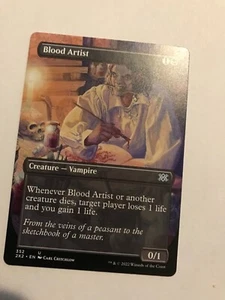 Blood Artist: MtG (Borderless) Double Masters 2022 #352; Vampire Life Drain NM - Bild 1 von 5