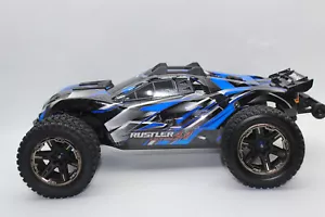 Traxxas 67097-4 Blue RC Rustler 4x4 Vxl Ultimate Brushless 1:10 New Boxed - Picture 1 of 15