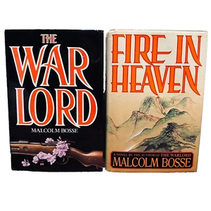 War Lord & Fire In Heaven By Malcolm Bosse Hardcover Book x 2 Bundle Lot Vintage - Picture 1 of 11