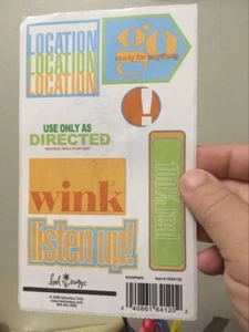 Heidi Swapp Adhesive Stickers 1 sheet location ~ 100% real ~ Listen up! HS64120 - Picture 1 of 1