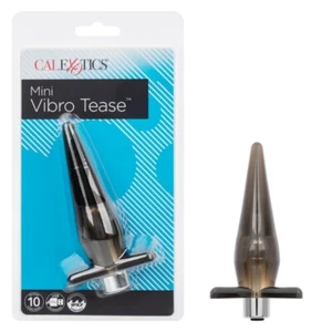 New Cal Exotics Mini Vibro Tease Black - Anal Probe Butt Plug Anal Vibrator - Picture 1 of 3