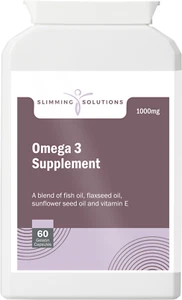 Omega 3 Supplement, Carefully blended combination of healthy fats, 60 Capsules - Picture 1 of 2