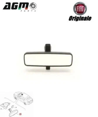 SPECCHIETTO INTERNO RETROVISORE ORIGINALE FIAT TIPO EGEA FIORINO-QUBO 735753575 - Image 1 of 4