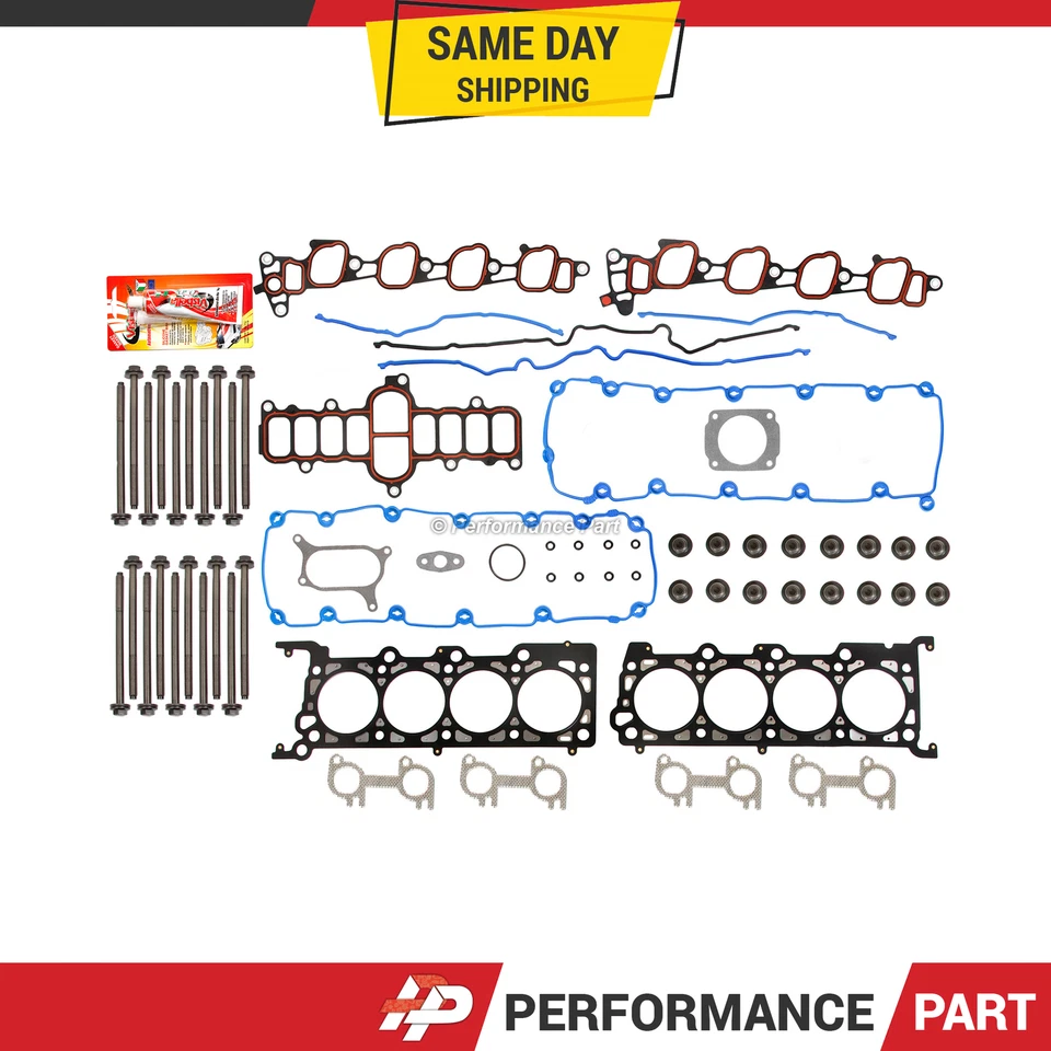 Juego de pernos de junta de culata para Ford Expedition 2000 4.6 SOHC 16V VIN 6 - WINDSOR Foto 1 de 4