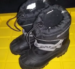 Polaris Herren Thinsulate schwarz Winter Schnee Stiefel Größe 5 Gummisohle schön - Bild 1 von 7