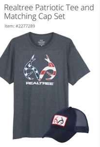 Realtree Patriotic Set di magliette e cappellini abbinati (GRANDE) - Foto 1 di 1