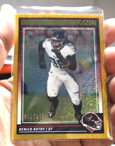 2024 Score - Denico Autry #277 Gold Dots /240 Texans - Picture 1 of 2