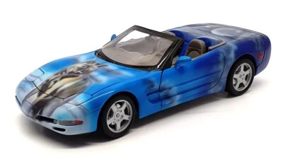 Welly 1/18 Scale Diecast 171021Q - 1999 Chevrolet Corvette - Blue - Image 1 of 4