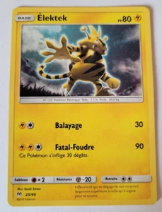 Carte Pokémon N°25/40 Elektek Promo McDonald's 2019 Soleil & Lune VF - Imagen 1 de 2