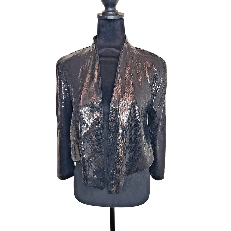 Chaqueta Colección Kardashian S Lentejuelas Abiertas Mujer Vampirecore Gótico Punk y2K Foto 1 de 4