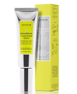 Retinaldehyde Cream Serum 0.10% 1.7 Fl Oz/50 Ml BNIB NATURIUM - Image 1 of 3