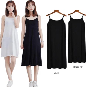 Damen Mädchen Plus Unterkleid Weiß Schwarz Bandage Unter Kleid Unterrock : - Bild 1 von 21