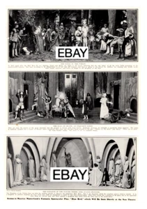 1910 ORIGINAL THE BLUE BIRD THEATER MAGAZINE CLIPPING M. MAETERLINCK FANTASY - Picture 1 of 1