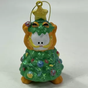 Vintage Garfield Cat Christmas Tree Costume Resin Ornament - Picture 1 of 3