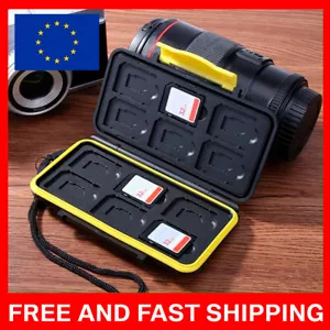 12 Steckplätze Wasserdichte Speicherkarte Tragetasche Halter für SD SDHC SDXC - LUX - Bild 1 von 6