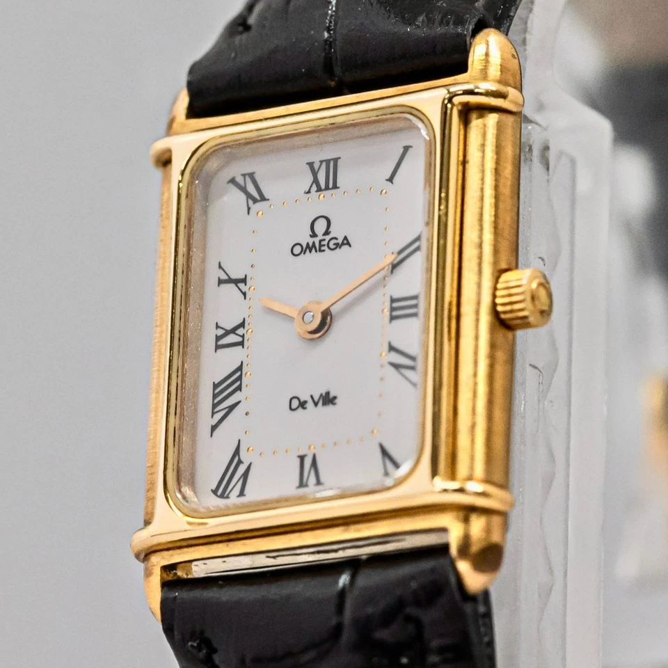 Sin Tarifas *COMO NUEVA* Camiseta sin Mangas Romana OMEGA De Ville Cal.1455 Qz Para Mujer 17mm ETA De Colección Foto 1 de 4