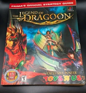 Legend of Dragoon Prima Guía Oficial de Estrategia Raro Toys R Us Libro con Mapa Limpio - Imagen 1 de 4