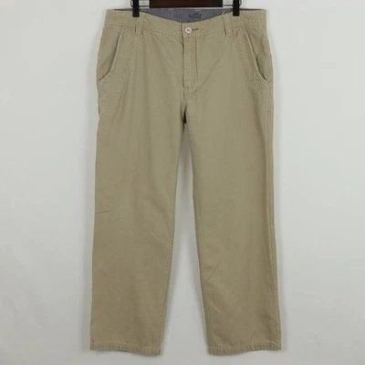 Pantalones informales de algodón orgánico tostado Horny Toad Free Range para hombre talla 34x30 Foto 1 de 4