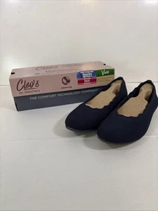 Skechers Cleo 2.0 Love Spell flache Damenschuhe Größe 8 marineblau Memory Foam - Bild 1 von 7