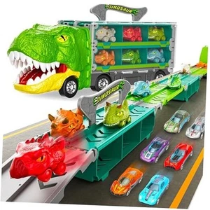 Dinosaur Truck Toys for Ages 3 4 5 Year Old Boy Birthday Gift Idea, 2 Green - Picture 1 of 7