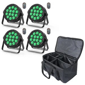 84W RGBW LED Par Light, 14 LED Effect Stage Lighting (4 PCS + Bag) - Picture 1 of 5