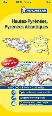 Hautes-Pyrenees, Pyrenees-Atlantiques Michelin ... by Michelin Sheet map, folded - Image 1 of 2