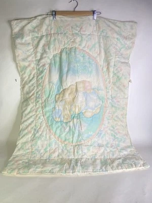 Edredón de cuna vintage Dundee Pastel Bear Family Cub EE. UU. manta edredón para bebé Foto 1 de 4