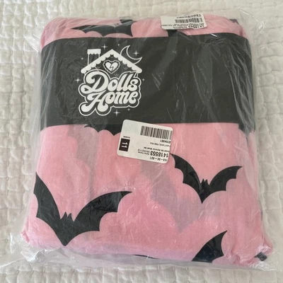 Dolls Kill Sweet Bat Behavior Sheets Bed Set TWIN XL Black Pink Halloween NEW - Image 1 of 4