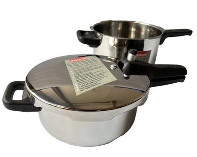 Kelomat Schnellkochtopf Set Induktion Ø 20 cm 4,5 / 2,7 Liter Schnellbratpfanne - Bild 1 von 4