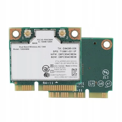 Intel Wireless-ac 7260ngw Dual Band Wlan Wifi + Bluetooth 4.0 Mini Pci-e Karte - Bild 1 von 4