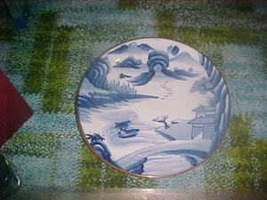 Großes Ladegerät. Japanische blau-weiße Imari. Um 1900. 12 3/4" Durchmesser - Bild 1 von 4