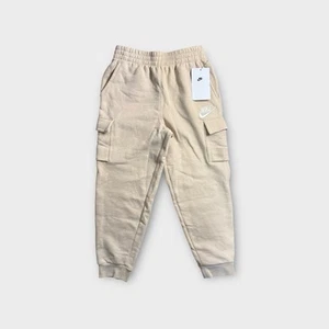 Nike Beige Cream Pocket Fleece Joggers Sweatpants - Picture 1 of 4