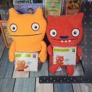 2 X Ugly Dolls 2019 Plush WAGE 9” Orange & Red Batty Plush W/ ENVELOPE (NWT) - Picture 1 of 9