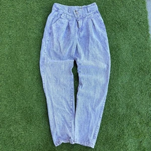 Jeans vintage Rocky Mountain schiena nuda lavaggio acido vita alta plissettato donna taglia 10 - Foto 1 di 11