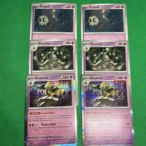 duskull (2) y dusclops (2) y dusknoir (2) fábula cubierta - Pokemon TCG - Juego - Imagen 1 de 1