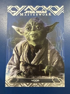 2017 Topps Star Wars Masterwork Yoda #49 Blue SP - Bild 1 von 1