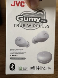 JVC Gumy Mini True Wireless InEar Earbuds/Earphones - White HA-A6T - (500-140)  - Picture 1 of 8