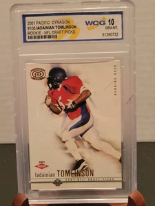 2001 Ladainian Tomlinson rookie #108 Pacific Dynagon PSA 10 Has Some Tiny Damage - Picture 1 of 7