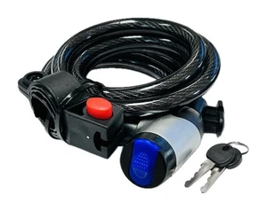 Cadena Ø12 mm, antirrobo con llave 180 cm, motos, bicicletas, objetos de valor - Imagen 1 de 1