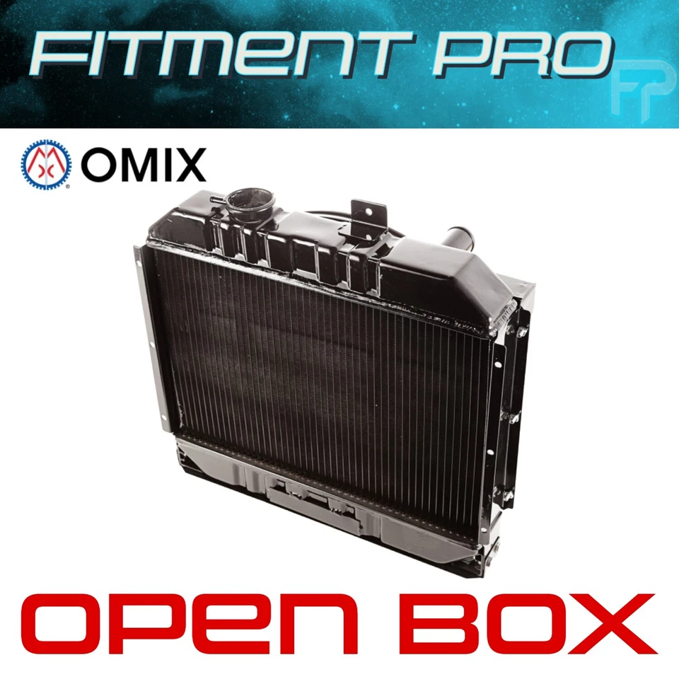 OMIX-ADA Radiator w/Fan Shroud 2 Row For 1941-1952 Jeep Willys Models 17101.01 - Imagem 1 de 4