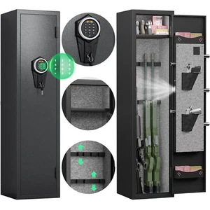 3-5 Rifle Gun Safe Digital Long Gun Safe with Removable Shelf and LED Light - Picture 1 of 7
