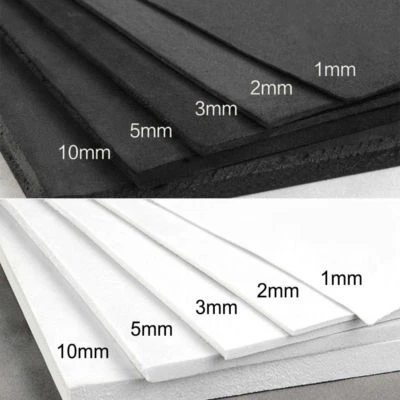 1~10mm EVA Foam Sheets Grey White Black Sponge Paper DIY Craft - Image 1 of 4