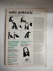 1981 05 UNITà PROLETARIA MAGGIO 1981 N.1/2 ANNO VII SOLIDARNOSC ROBOTNIK KAROL - Picture 1 of 2