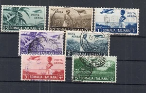 Francobolli - Colonie Italiane - Somalia - 1936 Posta aerea 7v. (o) - Foto 1 di 1