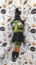 Vintage 2001 Rubber Latex Paper Magic Group Squishy Creepy Witch 22" Halloween