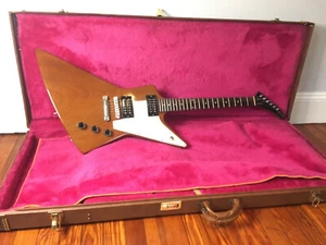 1990 Gibson Custom Shop Edition ’76 Reissue Explorer Natural - Picture 1 of 20
